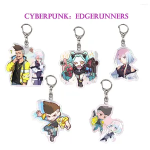 Kreki anime cyberpunk Edgerunners Klawki akrylowe wysokiej jakości David Martinez Lucy Rebecca Cartoon Breyring Bag Prezenty Wisijaki