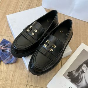 Sapatos de vestido de luxo mulheres designer mocassins chunky tênis plataforma sapato casual patente fosco couro genuíno preto treinadores sociais