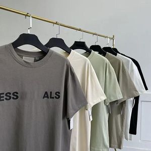 Mäns plus tees polos sommar ess high street mode t-shirt essen brösttryck kortärmad t-shirt män kvinnor överdimensionerade bomull lösa par matcha tshirts kläder