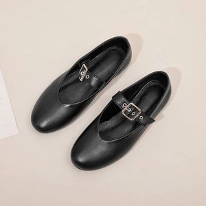 Aiyuqi Women Mary Jane Shoes Autumn Natural Hetreage Vintage Vintage Balet Balet Flat Casual 240126