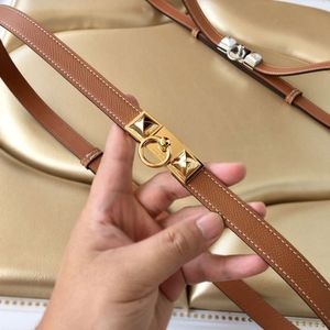 Designer Belt Women Genuine Leather Thin Belts Fashion Decorative Belt Lady Dress Jeans Small Suits Formal Must-Have Slim fit Waistband Width 1.8Cm Top Quality