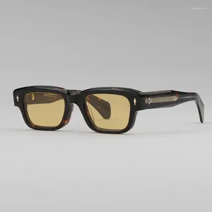 Güneş Gözlüğü Jmm Jff Erkekler İçin Kalın Çerçeve Kare Yüksek Kaliteli Asetat Lüks Marka Gözlük UV400 Açık Moda Kadın Güneş Gözlükleri