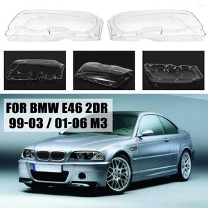 Lighting System 2 Door Headlight Clear Lens Cover Lampshade Headlamp Shell For BMW 3 Series E46 2DR 1999-2003 M3 2001-2006