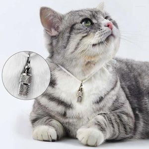 Dog Tag Cat Storage Tube Anti Lost Address Label Pet Name ID Tags Mini Metal Collar Necklace Pendants Pitbull Collars