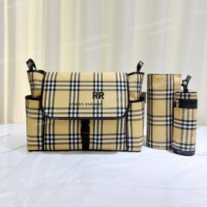 3 pezzi/set borse per pannolini per bambini alla moda borsa da viaggio per mamma di marca classica di grande capacità borsa impermeabile per pannolini multifunzionale portatile