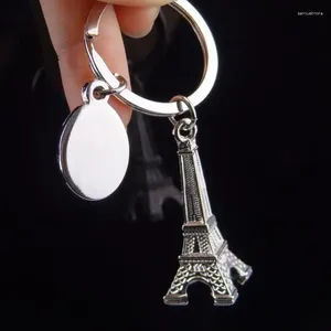 Nyckelringar Eiffeltorn Key Chain Souvenir Fashion Men and Women Car Bag Pendant