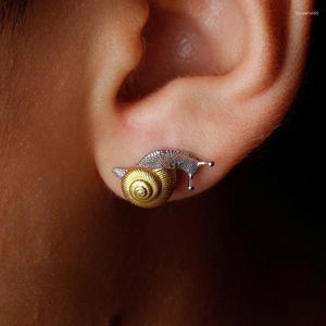 Stud Earrings Fashion Elegant Golden Silver Color Snail For Men Women Luxury Woman Earring Korean Y2k Accessories Charm Kpop 2024