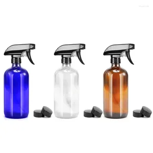 Storage Bottles 2pcs 250ml Empty Glass Spray Refillable Container For Essential Oils Cleaning Products Aromatherapy Durable Trigger With