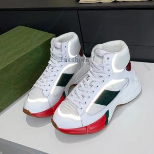 Rhyton Sıradan Ayakkabı Bej Eğitmeni Erkek Kadın Tasarımcı Spor Ayakkabıları Vintage Sneaker Moda Tasarımcıları Ayakkabı Chaussures Ladies Trainers 1.25 05