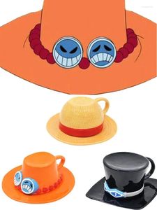 Canecas One Piece Anime Caneca Cosplay Copo de Água Criativo Três Irmãos Chapéu Em Forma de Café Acessórios Menino Presentes