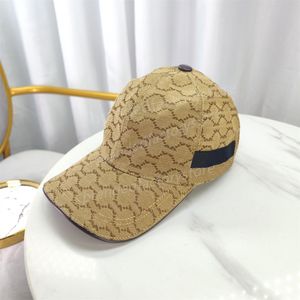 Nuovo cappello da baseball da uomo di design da donna per la moda di lusso snapback Golf Berretto da sole Lettera ricamo protezione solare estiva tela Cappello da camion marrone regolabile di alta qualità