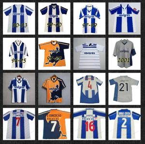 1994 95 97 99 Porto Retro Soccer Jerseys Maciel Carvalho 2001 03 04 Cup Final Home Away Men Deco Kits Blue Classic Uniform McCarthy Derlei Finals Vintage Football Shirt