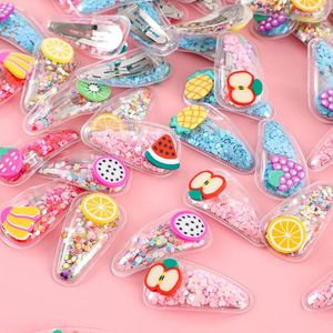 Festa Favor 20 Pcs Fruta Bonito Criança Glitter Hairpin Crianças Presentes de Aniversário Menina Favores Pinata Preencha Natal Halloween Goodie Bag