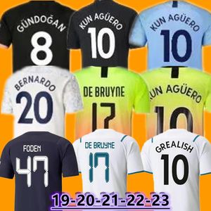 2019 2020 2021 2022 MANS CITES HOME GREALISH SOCCER Jerseys de Bruyne Foden Ferran Specialpl 19 20 21 23 23 Miasto Away Mahrez Terling Mans Cities G.jesus Football Shirts