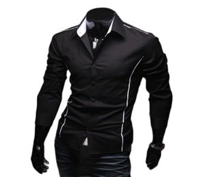 Men039s TShirts Piping Fit Shirts 5902 Muscle Shirt Edge Sleeve Luxury Dress Casual Designer 3 Stylish Color Long5506506