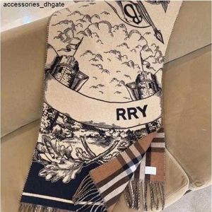 Brand Designer Scarf Womens Mens Stripe plaid 100% Double sided Cashmere Celestial Unicorn Scarves Winter Christmas Gift With Original Box Tags