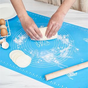 Bakningsverktyg Silikonmatta Knådning Deg Pizza Cake Sheet Liner Kök Köksgrill Gadgets Bakeware Table Mattor Pad Pastry