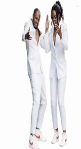 Men039s Suits Blazers White Couple Men 2 Pieces Notch Lapel Women Wedding Tuxedos Slim Fit Prom Formal Outfit Blazer Masculin9849709