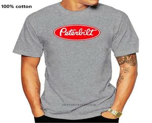 Men039s Tshirts Peterbilt Truck Racinger Classic Logo Mens White Tshirtサイズsから3xlショートスタイルTシャツシャツ2525350