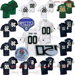 NCAA Custom College Notre Dame Fighting Irish Football Jersey 18 Gavynn Parker 0 Ollie Gordon 85 Jaden Bray 28 Blaine Green Jerseys Stitc High s