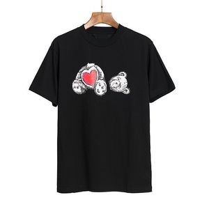 パームズエンジェルTシャツデザイナーメンズTシャツティーティーアピテートベアスプレーハートレター