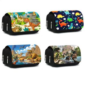 Cool Dinosaur Print Cosmetic Cases Pencil Box Teenagers for Boys Girls Makeup Bag Children Cartoon Dinosaur School Bags Gift 240122