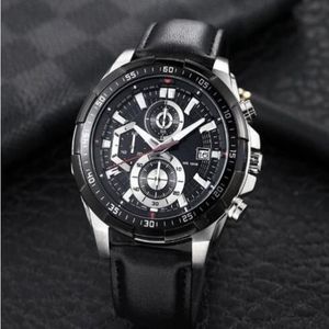 classic fashion Quality Men fashion watches Designer Stainless Steel Quartz Wristwatch EFR539 movement 1 20 Pendulum275s