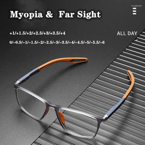 Sunglasses TR90 Sport Reading Glasses Ultralight Anti-blue Light Presbyopia Eyeglasses Men Myopia Far Sight Optical Eyewear DioptersTo 4.0