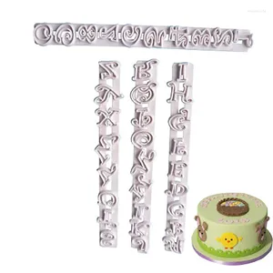 Backformen 4 Stück Kekse Hochzeit Geburtstag Party Kuchen Süße Buchstaben Stempel Dekorieren Werkzeug Fondant Prägung DIY Alphabet Cutter Gebäck