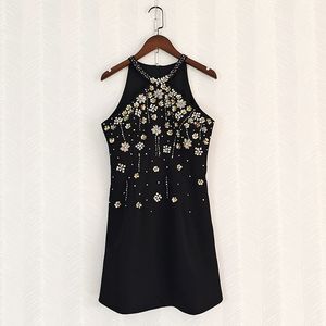 2008 XXL 2024 Runway Dress Spring Summer Dress Crew Neck Sleeveless Brand samma stil Kvinnklänning Fashion High Quality YY