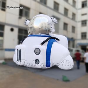 卸売3mの大きな白いインフレータブルハーフボディ宇宙飛行士バルーンカーニバルステージデコレーションのためのバルーン