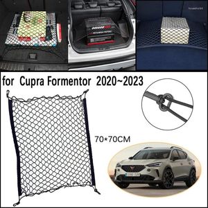 Bilarrangör Trunk Network Mesh för Cupra FORMENTOR 2024 Bagage Fixed Hook Elastic Storage Cargo Net Organize Accessories