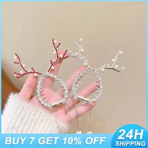 Acessórios de cabelo Natal Hairpin Design bonito com chifre estilo versátil liga moda princesa