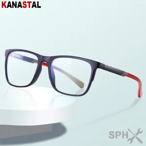 Okulary przeciwsłoneczne Okładki do czytania na receptę mężczyźni kobiety Niebieskie światło blokujące kwadratowe okulary Tr90 rama Cr39 Optyczne soczewki Prezbiopowe okulary