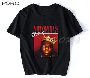 Notorious B I G Black Mens T Shirt Biggie Smalls Rapper Hip Hop Tee Big Cotton Fashion Men S High Quality s Casual 2205201032762