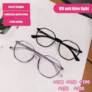 Sunglasses High-Definition Reading Glasses Fashion Transparent Myopia Eyeglasses Female Anti-Blue Light Outdoor Ultralight