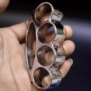 Verdickte Handklammer Finger Tiger Vier Faust Set Ring Schnalle Auto montiert zerbrochenes Fenster Überlebensausrüstung tragbare Selbstverteidigung Designer 5KDC