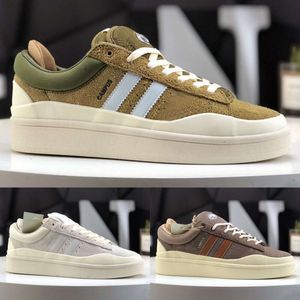 10A 3BAD Bunny Campus Light Olive Moon Sneaker Shoes Chalky Brown Cloud White Mens Designer Män Kvinnor Walking Trainer 36-45