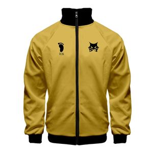 اليابان الأنيمي Haikyuu Cosplay Costume Msby Black Jackals Club Volleyball Club Harajuku Cardigan Stand Stand Zipper Baseball Jacket320U