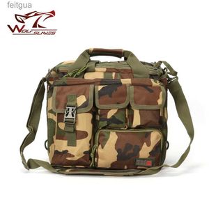 Kamera Çantası Aksesuarları Açık Spor Dizüstü Torbası Askeri Taktik Messenger Omuz Çantaları Erkek Tırmanma Çantaları YQ240204