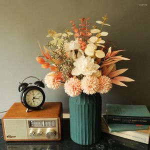 Decorative Flowers Dandelion Bouquet Artificial Flower Simulation Dry Home Decoration Wedding Party Bridal