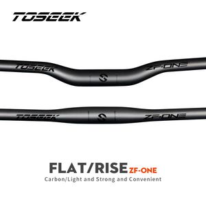 TOSEEK ZF-ONE Mtb Carbon Handlebar Bicycle Handlebar 31.8*580-720740760mm Matt Black Handlebars For Mountain Bike Accessories 240131