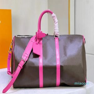 Hochwertige Luxus-Reisetaschen CARRY ON ALL BANDOULLERE 50 CM Damen Reisetasche Herren Klassisches Roll-Koffer-Gepäckset