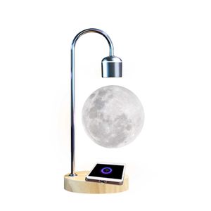 Other Home Decor Magnetic Levitation Floating Moon Lamp 3D Moon/Bb/Earth Table Luxury Levitate Bedside Drop Delivery Home Garden Home Dhuc4