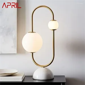 Bordslampor April Nordic Modern Creative Dimmer Lamp LED Desk Lighting For Home Living Room Decoration