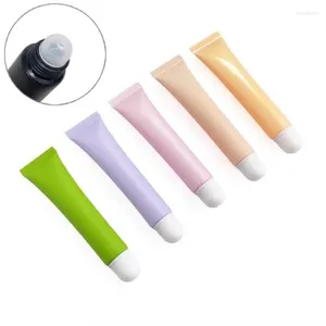 Storage Bottles Wholesale 10/15/20ml Cosmetic Glossy Soft Tubes Matte Lipstick Lipgloss Essence Milk Subpackage Squeeze Bottle Refillable