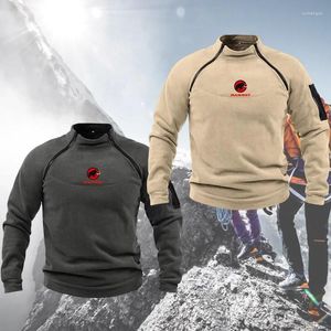 Hoodies masculinos 2024 tático polar jaqueta à prova de vento impresso ginásio esportes topos casual quente zíper pulôver inverno ao ar livre moletom