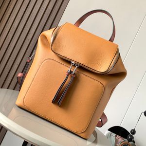 9A Designer Innovativer Mini-Rucksack, luxuriöse Qualitätstaschen, Handtasche aus weichem, genarbtem Kalbsleder, 28,5 cm hoch, imitierte Tragetaschen