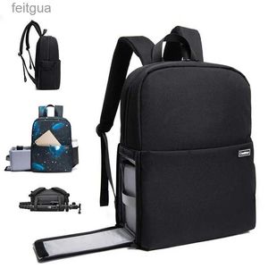 Camera Bag Accessories DSLR Ryggsäckar Professionella slitsträckta stora väskor för kameror Lens Laptop Outdoor Travel Bag Mochila YQ240204