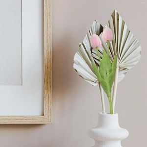 Декоративные цветы 10 шт. Цветок тюльпана из латекса Real Touch для свадебного букета Декор качества (розовый тюльпан)